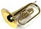 Moz Advanced Monel Pistons Marching Mellophone Key of F with Case and MouthpieceGold Lacquer Finish