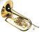 Moz Advanced Monel Pistons Marching Mellophone Key of F with Case and MouthpieceGold Lacquer Finish