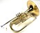 Moz Advanced Monel Pistons Marching Mellophone Key of F with Case and MouthpieceGold Lacquer Finish