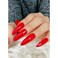 CoolNail Extra Long Sharp Stiletto Red False Nails Tips Pointed Stilettos Press On Nails For Fingers Full Cover with Glue Sticker