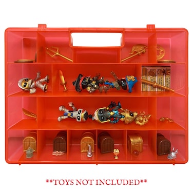 Life Made Better Red Durable  Strong Toy Organizer Box Compatible with Treasure X Figurines Durable Lightweight Storage not Made by Treasure X