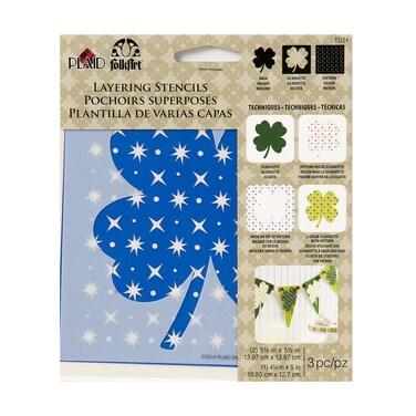 FolkArt Shamrock Layering Stencil