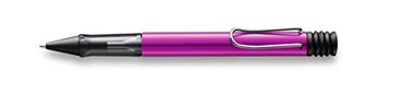LAMY 1232591 ALstar 299 Ballpoint Pen  Aluminium Ballpoint Pen in Vibrant Pink with Ergonomic Handle and Transparent Grip  With Large Refill  Line Width M