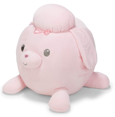 Cuddle Pals Round Huggables Pink Poodle Plush