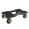 SNAPLOC All Terrain 4 Wheel Heavy Duty Dolly Cart 6 Inch Casters E Strap Attachment Included 1500 lb Capacity Made in USA Black