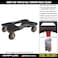 SNAPLOC All Terrain 4 Wheel Heavy Duty Dolly Cart 6 Inch Casters E Strap Attachment Included 1500 lb Capacity Made in USA Black