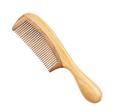 Exquisite Mini Size Natural Green Sandalwood Comb Handmade No Static Fine Tooth Pockets Hair Comb Without Handle STY3