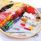 Caydo Embroidery Starter Kit Including 100 Skeins 50 Color Threads 5 Pieces Bamboo Embroidery Hoops 2 Pieces Aida Cloth A Circular Packing Bag and Cross Stitch Tool Kit