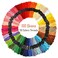 Caydo Embroidery Starter Kit Including 100 Skeins 50 Color Threads 5 Pieces Bamboo Embroidery Hoops 2 Pieces Aida Cloth A Circular Packing Bag and Cross Stitch Tool Kit
