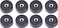 MiCity Speaker Rubber Foot pad Speaker Spike Pads Shoes feet Set 8 Pieces 37mm15mm