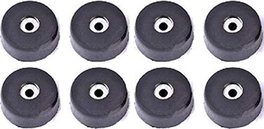MiCity Speaker Rubber Foot pad Speaker Spike Pads Shoes feet Set 8 Pieces 37mm15mm
