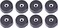 MiCity Speaker Rubber Foot pad Speaker Spike Pads Shoes feet Set 8 Pieces 37mm15mm