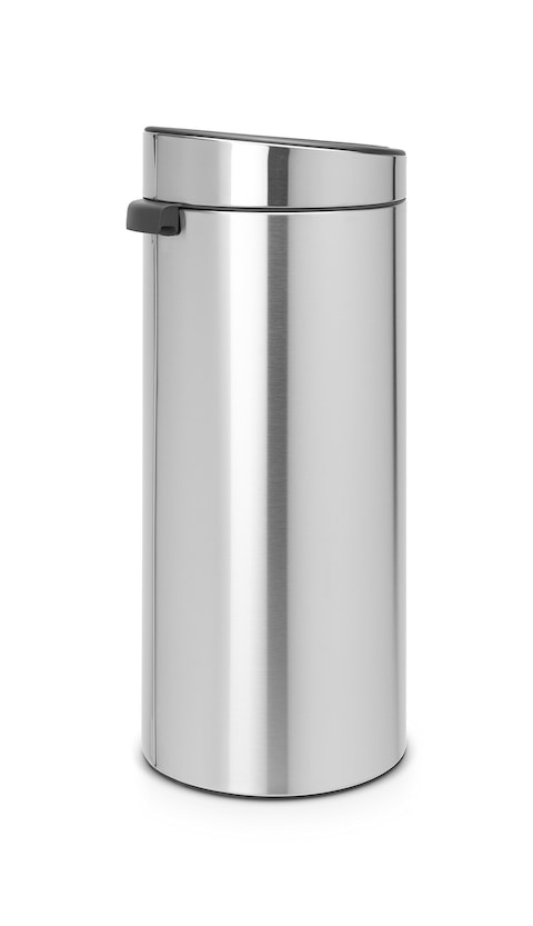 Brabantia 8 Gal Kitchen Touch Trash Can New Matt Steel FPP Removable Lid SoftTouch Open Garbage Can  Bags