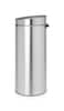 Brabantia 8 Gal Kitchen Touch Trash Can New Matt Steel FPP Removable Lid SoftTouch Open Garbage Can  Bags