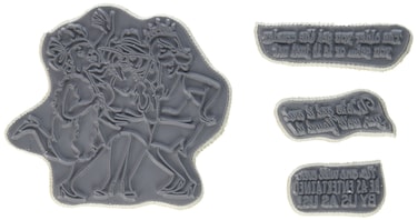 Art Impressions 4756 Girlfriends Cling Rubber Stamps 10 x 45 Flaunt It Grey