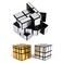 6 Pack Mirror Speed Cubes  Puzzle 3x3x3 Gold and Silver Mirror Magic Cube Bulk Set  Kids Brain Teaser Party Favors