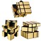 6 Pack Mirror Speed Cubes  Puzzle 3x3x3 Gold and Silver Mirror Magic Cube Bulk Set  Kids Brain Teaser Party Favors