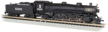 Bachmann Trains 482 Light Mountain Dcc Sound Value Equiped Steam Locomotive Missouri Pacific 5203  N Scale Prototypical Black