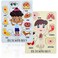 Blue Panda 2 Pack Educational Wood Peg Anatomy Puzzle Toys for Kids Game Human Body Parts