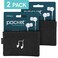 UT Wire Pocket Earbud Earphone Case Pouch Bag Organizer Black  2 Pack