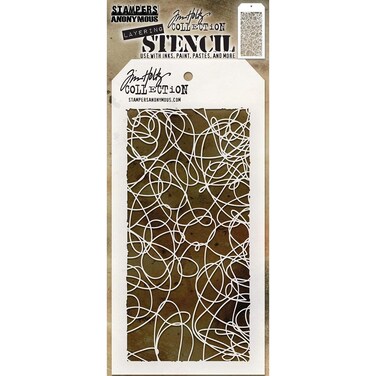 Stampers Anonymous Tim Holtz Doodle Stencil Transparent 283 x 114 x 01 cm