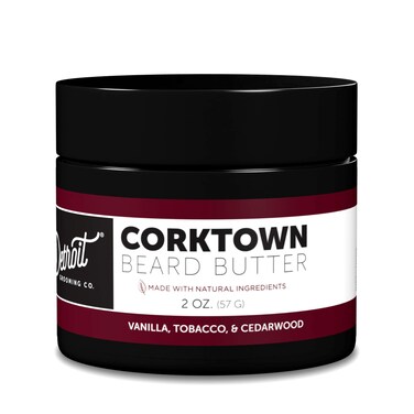 Detroit Grooming Co Beard Butter  AllNatural Deeply Hydrating with Safflower Oil  Shea Butter  Corktown Scent Vanilla Tobacco  Cedarwood  2oz