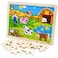 Imagination Generation Professor Poplars Busy Barnyard Inset Wooden Jigsaw Puzzle 24pcs