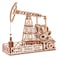 Wood Trick Oil Derrick Rig Toy  Oil Pump Jack Mechanical Model to Build  3D Wooden Puzzle Assembly Toys  STEM Toys for Boys and Girls