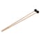 VANVENE 1Pair 15Inch Black Plastic Head Mallet Percussion Bell Mallets Sticks with Wooden Handle Music Accessories
