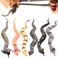 Rubber Snake14 inch Snake Toy Set6 PackFood Grade Material TPR Super StretchyValeforToy Realistic Fake Snake Keep Birds Away Bathtub Garden Rainforest Squish Toys Bag