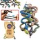 ValeforToy Rubber Snake14 Inch Snake Toy Set6 PackSuper Stretches Material TPR Realistic Fake Snake Figure Keep Bird Away Bathtub Garden Rainforest Reptile Toy