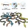 ValeforToy Rubber Snake14 Inch Snake Toy Set6 PackSuper Stretches Material TPR Realistic Fake Snake Figure Keep Bird Away Bathtub Garden Rainforest Reptile Toy