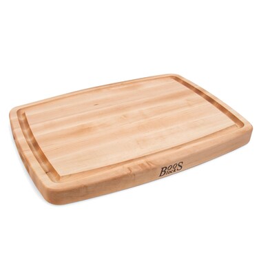 John Boos Boos Block CB Series Large Reversible Wood Cutting Board with Juice Groove 15Inch Thickness 20 x 14 x 1 12 Maple