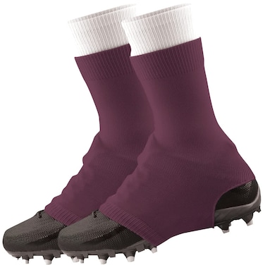 TCK Football Spat Cleat Covers Maroon Small