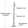 Ivosmart Universal Extendable Video Projector CeilingWall Mount Bracket with Adjustable Height to 413