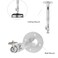 Ivosmart Universal Extendable Video Projector CeilingWall Mount Bracket with Adjustable Height to 413
