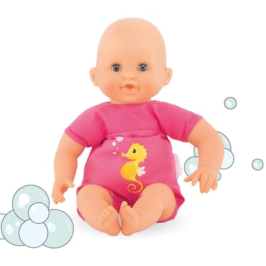 Corolle  Mon Premier Poupon Bebe Bath Plouf Fuschia  12 Baby Doll