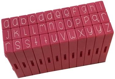 Pink and Main Pegz 36Piece Curvy Girl Font Stamps Lower