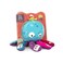 B toys Octopus Plush Toy Soft Plush  Musical Stuffed Animal  Soft Baby Plush with 8 Instruments  Sensory Toys for Babies 10 Months