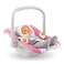 Corolle  Mon Grand Poupon Baby Doll Carrier  Adjustable Handle Fits 14  17 Dolls PinkWhiteGrey