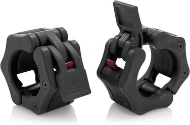 Greententljs Quick Release Barbell Clips Solid Nylon Pair of Locking Weights Collar 2  Pro Olympic Plate Weight Bar Clip  Gym Barbell Clamp Collars Workout for Power Weightlifting Fitness Equipment