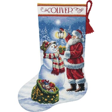 Dimensions Needlecrafts Dimensions Holiday Glow Stocking Counted Cross Stitch Kit 7008952