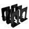 Book Ends OMEYA Metal Bookends Book Ends for Shelves Economy Universal Nonskid Heavy Duty Bookends Shelves Office Black 669 x 49 x 43in3 Pair6 Piece