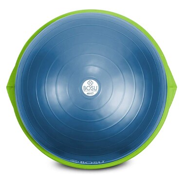 Bosu Home Gym Equipment the Original Balance Trainer Enhance Workout Strength Balance and Flexibility with 26 Inches Diameter Blue and Green