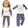 ebuddy 12pc Doll Clothes Accessories with Popular Elements Horn for American 18 inch Girl Doll Most 18 Dolls