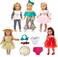 ebuddy 12pc Doll Clothes Accessories with Popular Elements Horn for American 18 inch Girl Doll Most 18 Dolls