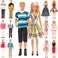 Miunana Random Lot 15 Items for Ken and 115 Inch Dolls EU CEEN71 Certified Include 5 Sets Casual Wear Clothes  5 Pcs Pants  2 Shoes for Ken 3 Dress for 115 Inch Doll