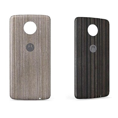 Moto Mod Style Shell for Motorola Moto Z4  Z3 Play  Z3  Z2 Force  Z2 Play  Z Play  Z Force  z Droid case Cover Back Plane Silver Oak Wood and Charcoal Ashwood