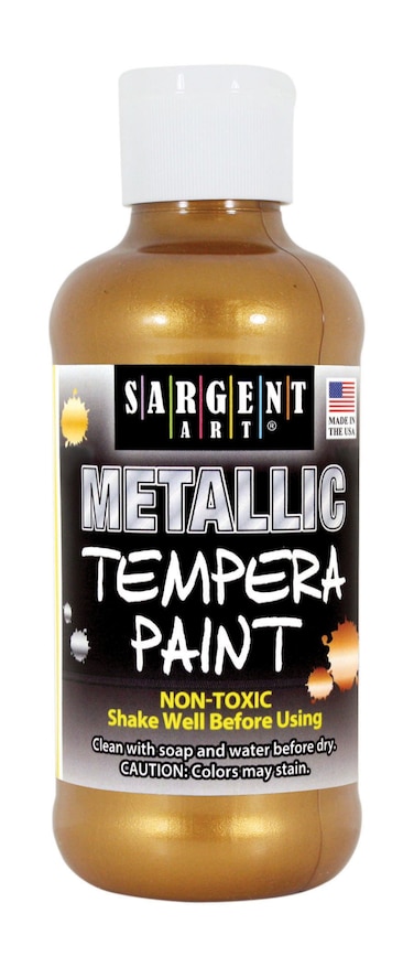 Sargent Art 175010 8 oz Aztec Gold Metallic Tempera Paint