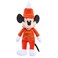 Just Play Mickey 90th 12275 Beans Mouseketeer 7 Multicolor